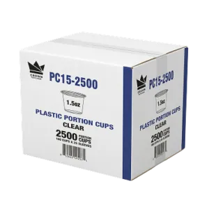 1.5oz portion Cup Clear Carton 1.5oz portion Cup Clear Carton