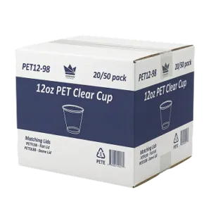 12 PET Cups Carton 12 PET Cups Carton