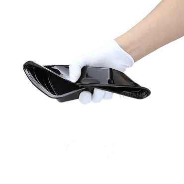 16oz Rectangular Black Container 2