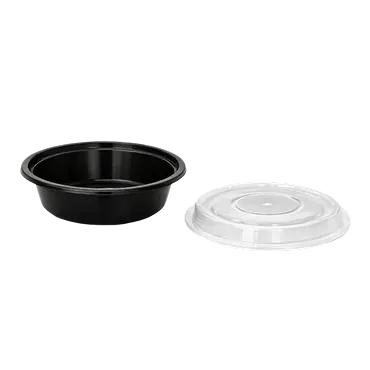 16oz Round Black Container 4