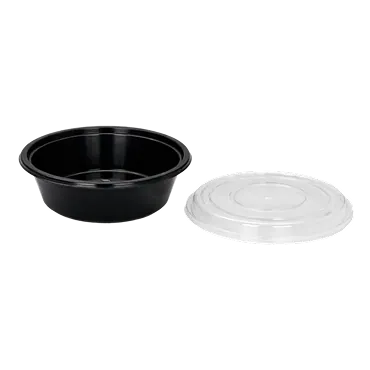 24oz Round Black Container 2