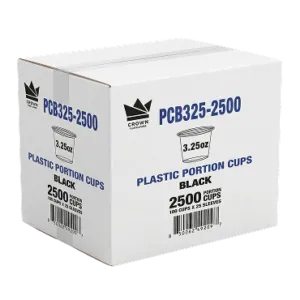 3.25oz Portion Cup Black Carton 3.25oz Portion Cup Black Carton