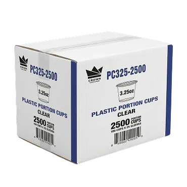 3.25oz Portion Cup Clear Carton 3.25oz Portion Cup Clear Carton