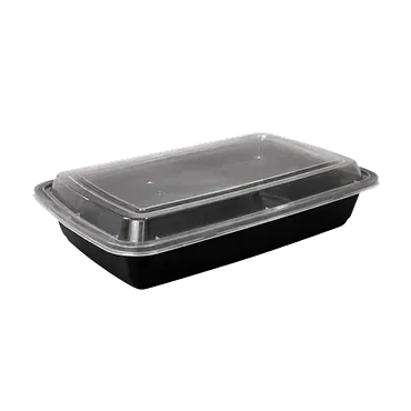32oz Rectangular Black Container
