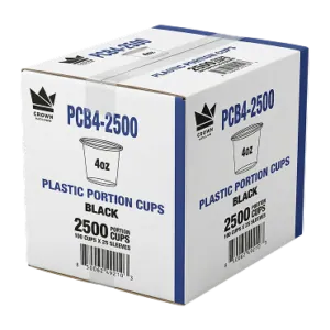 4oz Portion cup Black Carton 4oz Portion cup Black Carton