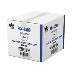 4oz portion cup CLEAR Carton 4oz portion cup CLEAR Carton