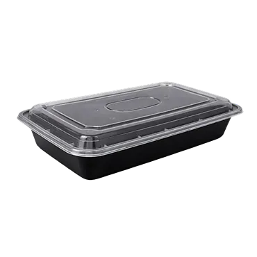 58oz Rectangular Black Container