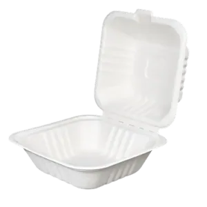Bagasse Hinged Containers