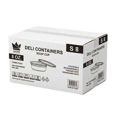 8oz Deli Container carton