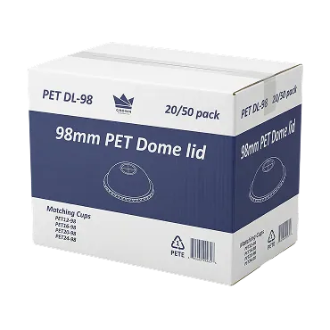 98mm PET Dome Lid 98mm PET Dome Lid