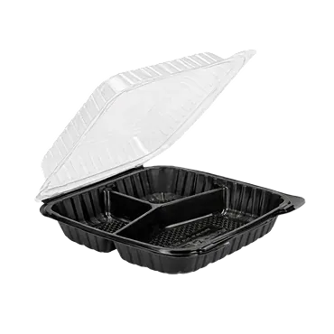 9x9 3-comp Black hinged 9x9 3 comp Black hinged