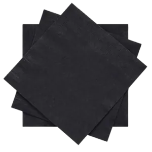 Black Beverage napkins Black Beverage napkins