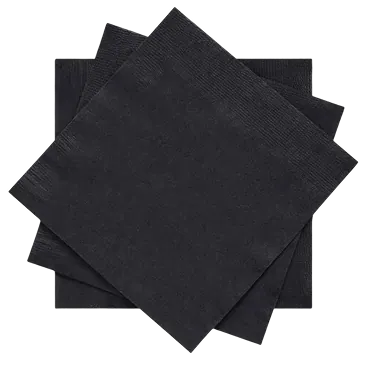 Black Beverage napkins Black Beverage napkins