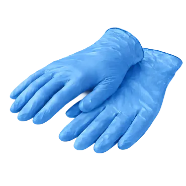 Vinyl Gloves blue main