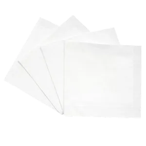 White Beverage Napkins - 2 White Beverage Napkins 2
