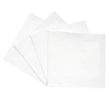 White Beverage Napkins - 2 White Beverage Napkins 2