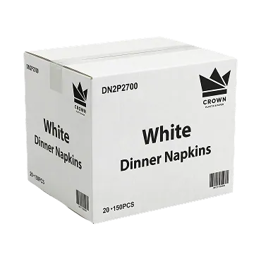 White Dinner Napkins Cartyon