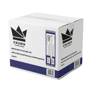 White MW Cutlery Kit Carton White MW Cutlery Kit Carton