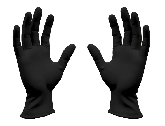 img ar Black Nitrile Gloves main